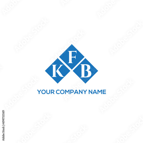 FKB letter logo design on white background. FKB creative initials letter logo concept. FKB letter design.
 photo