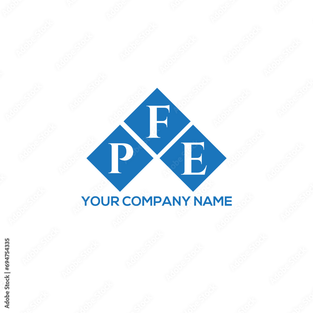 FPE letter logo design on white background. FPE creative initials letter logo concept. FPE letter design.
