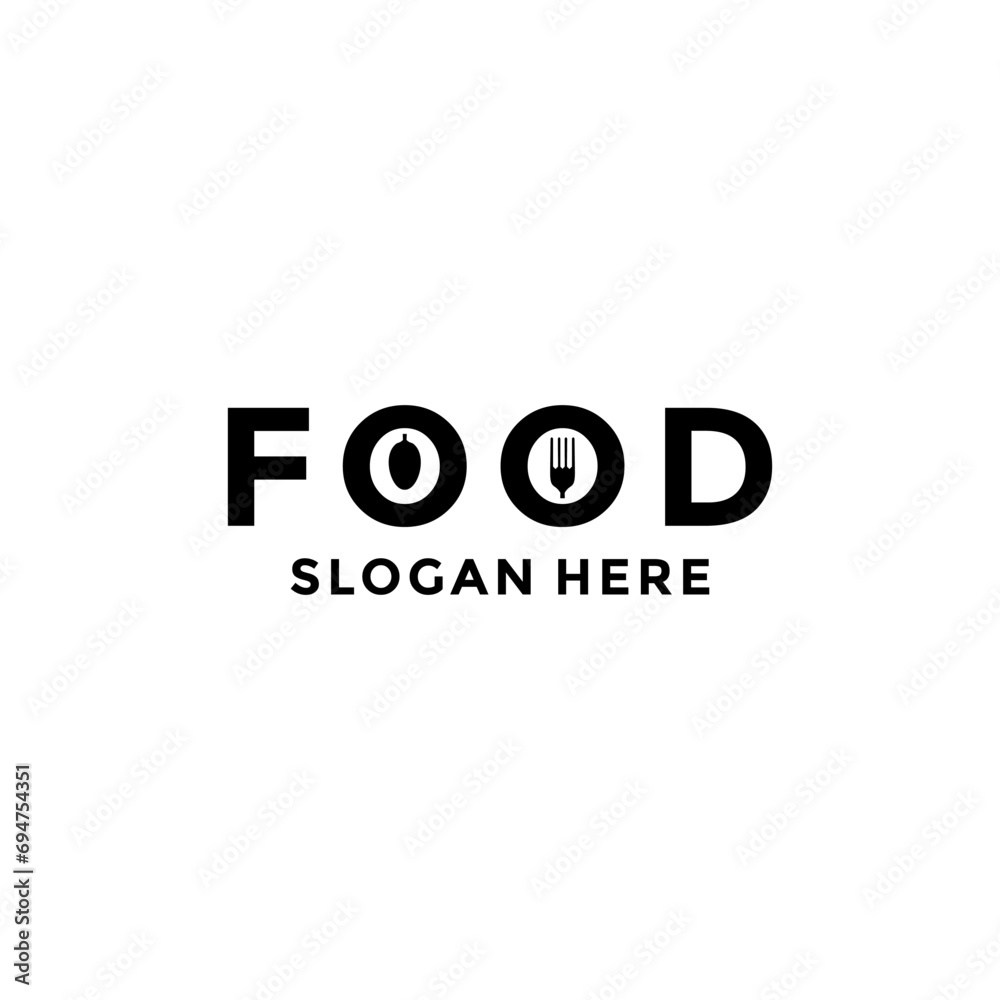 Food Logo Design, Chef logo icon, food logo for Kitchen, restaurant, cafe and cooking logo vector template Food Logo Design, Chef logo icon, food logo for Kitchen, restaurant, cafe and cooking logo vector template