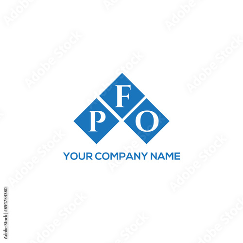 FPO letter logo design on white background. FPO creative initials letter logo concept. FPO letter design.

