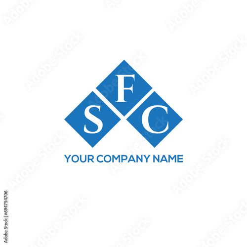 FSC letter logo design on white background. FSC creative initials letter logo concept. FSC letter design.
 photo