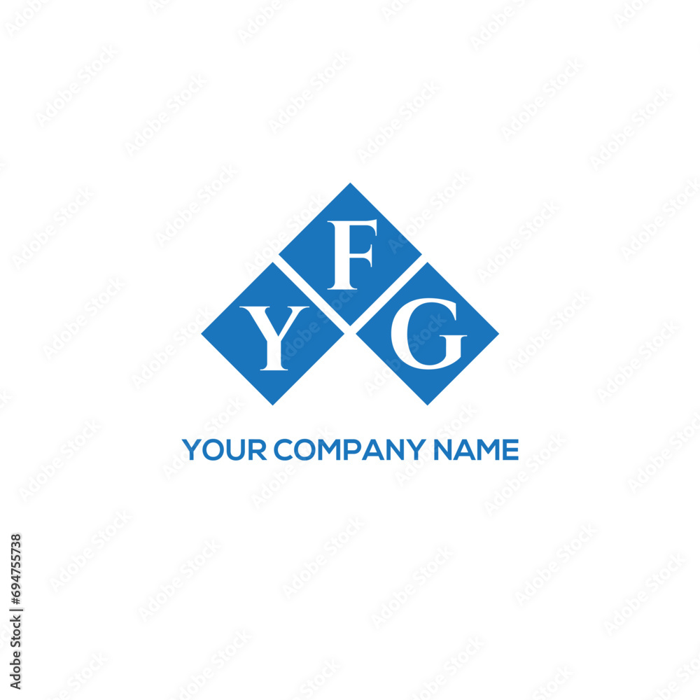 Fototapeta premium FYG letter logo design on white background. FYG creative initials letter logo concept. FYG letter design. 