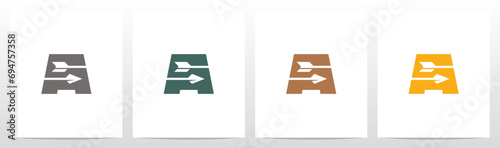 Arrow Archery Letter Logo Design A