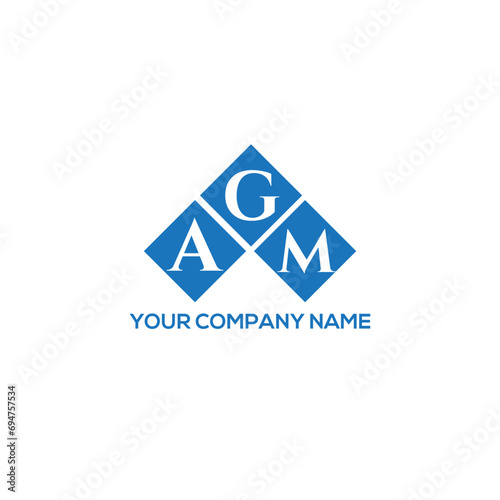 Bilde på lerret GAM letter logo design on white background