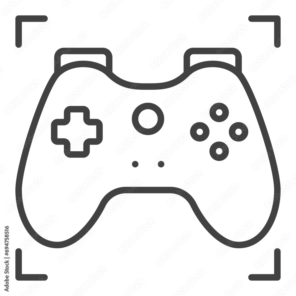 Game Controller for Gamer vector Gamepad icon or symbol in outline style Game Controller for Gamer vector Gamepad icon or symbol in outline style