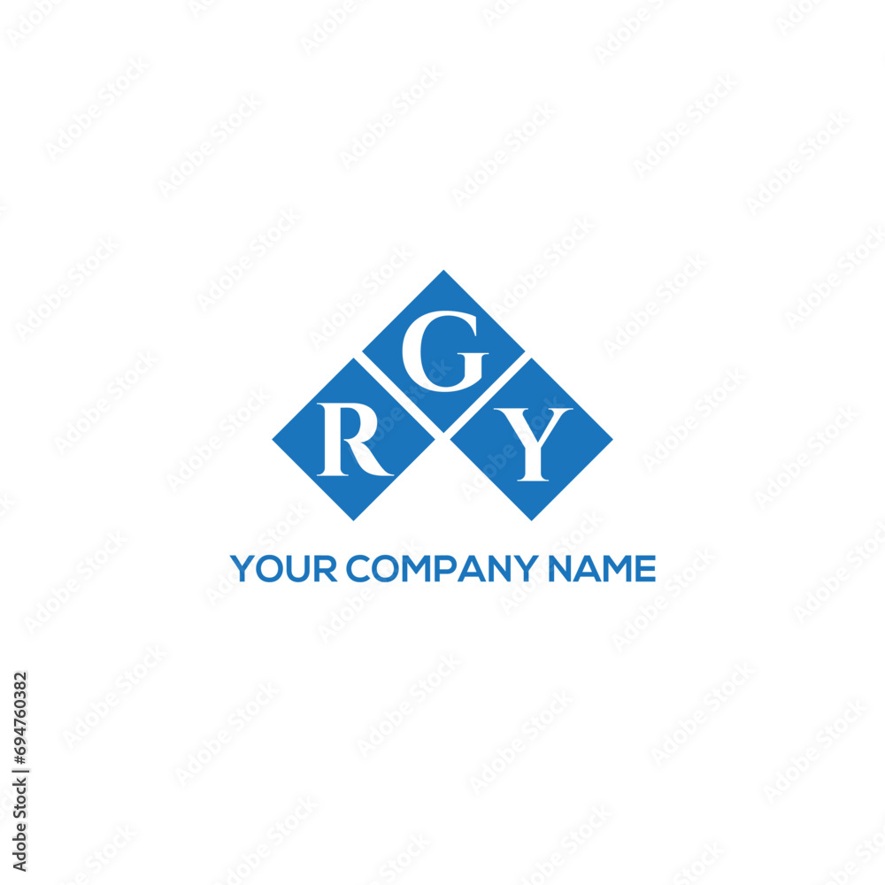 Fototapeta premium GRY letter logo design on white background. GRY creative initials letter logo concept. GRY letter design. 