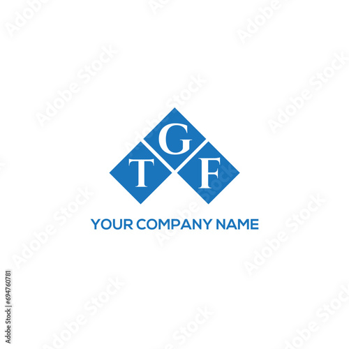 GTF letter logo design on white background. GTF creative initials letter logo concept. GTF letter design.
 photo