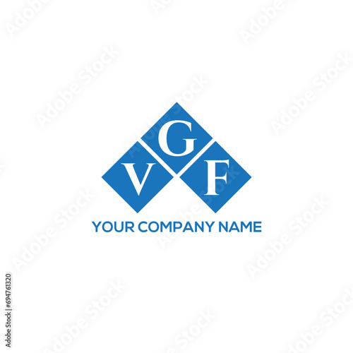 GVF letter logo design on white background. GVF creative initials letter logo concept. GVF letter design.
 photo