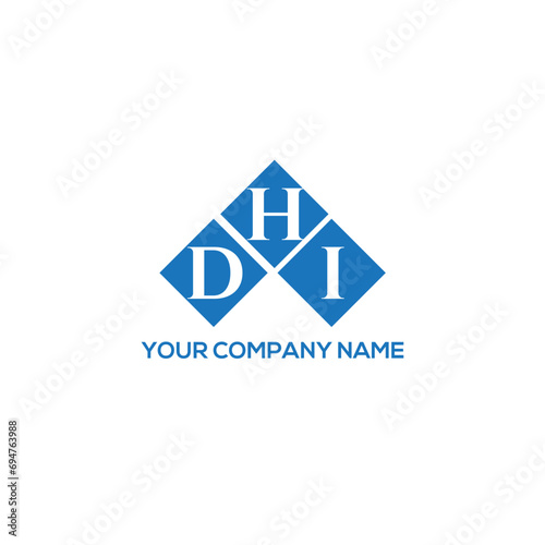 HDI letter logo design on white background. HDI creative initials letter logo concept. HDI letter design.
 photo