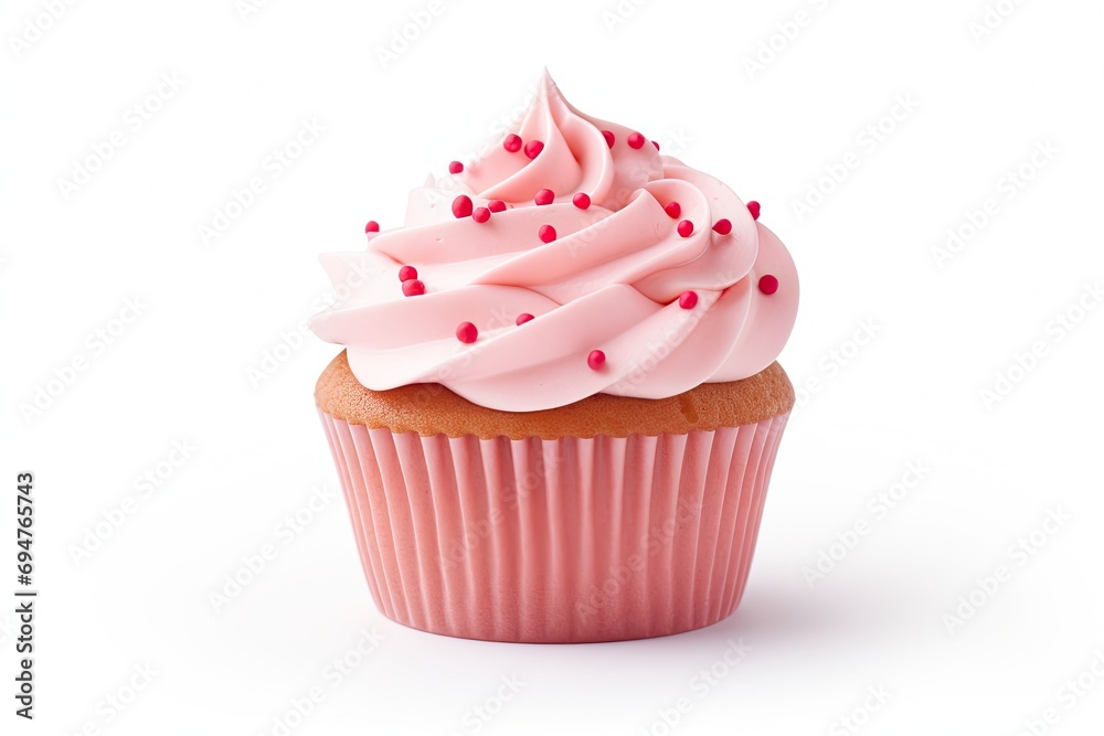 Cupcake isolated on white background Cupcake isolated on white background