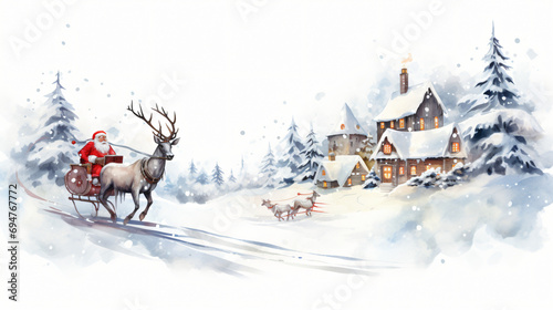Christmas Illustration on White Background © Cybonad