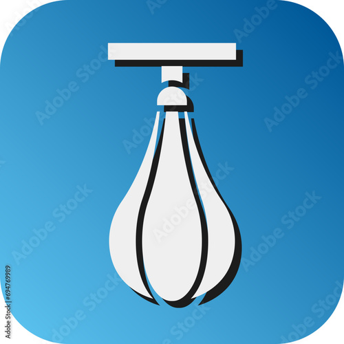 Speed Bag Vector Glyph Gradient Background Icon Designgn