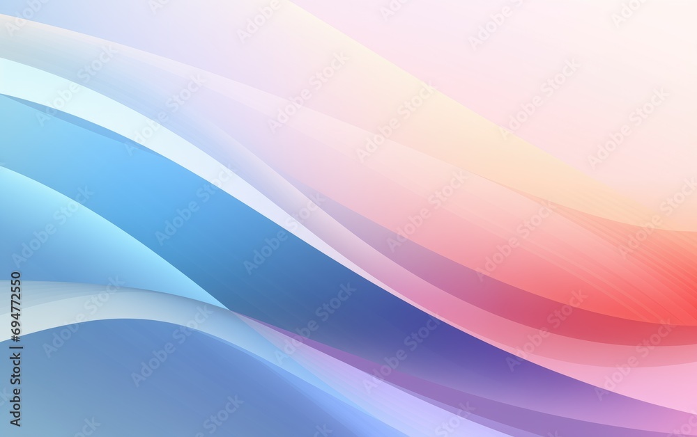 Fototapeta premium A serene, hyper-realistic rainbow gradient background with vibrant, pastel colors. The image is smooth, ethereal, and blended, creating a tranquil and soothing atmosphere