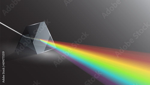 3D Light Passing Through a Triangular Prism