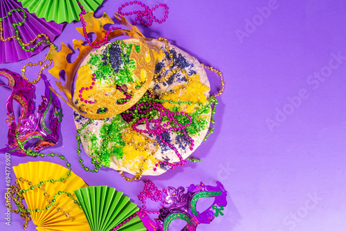 Fotografie King cake for Mardi Gra