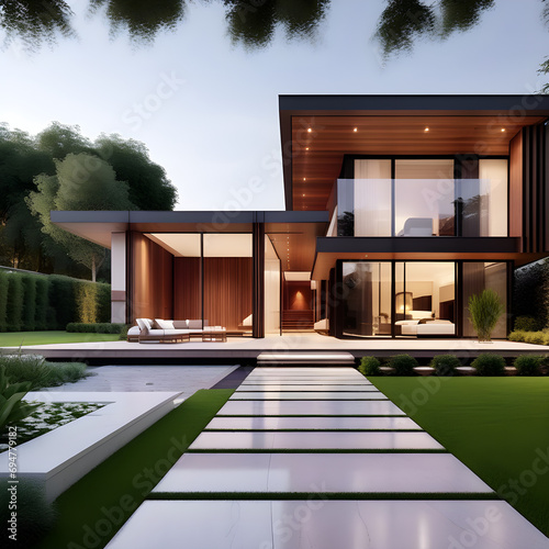 modern interior with pool