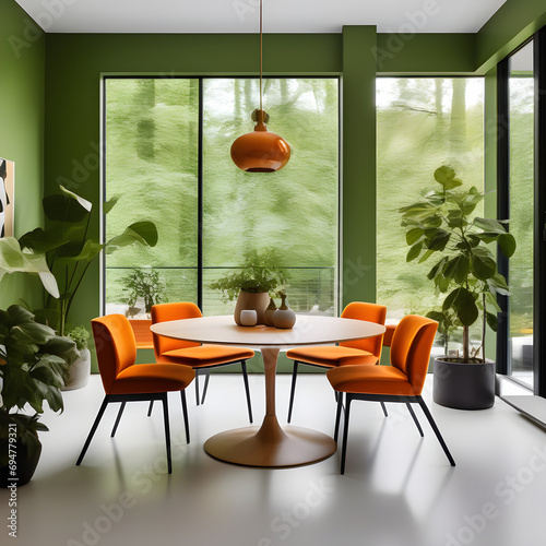 dining room with table