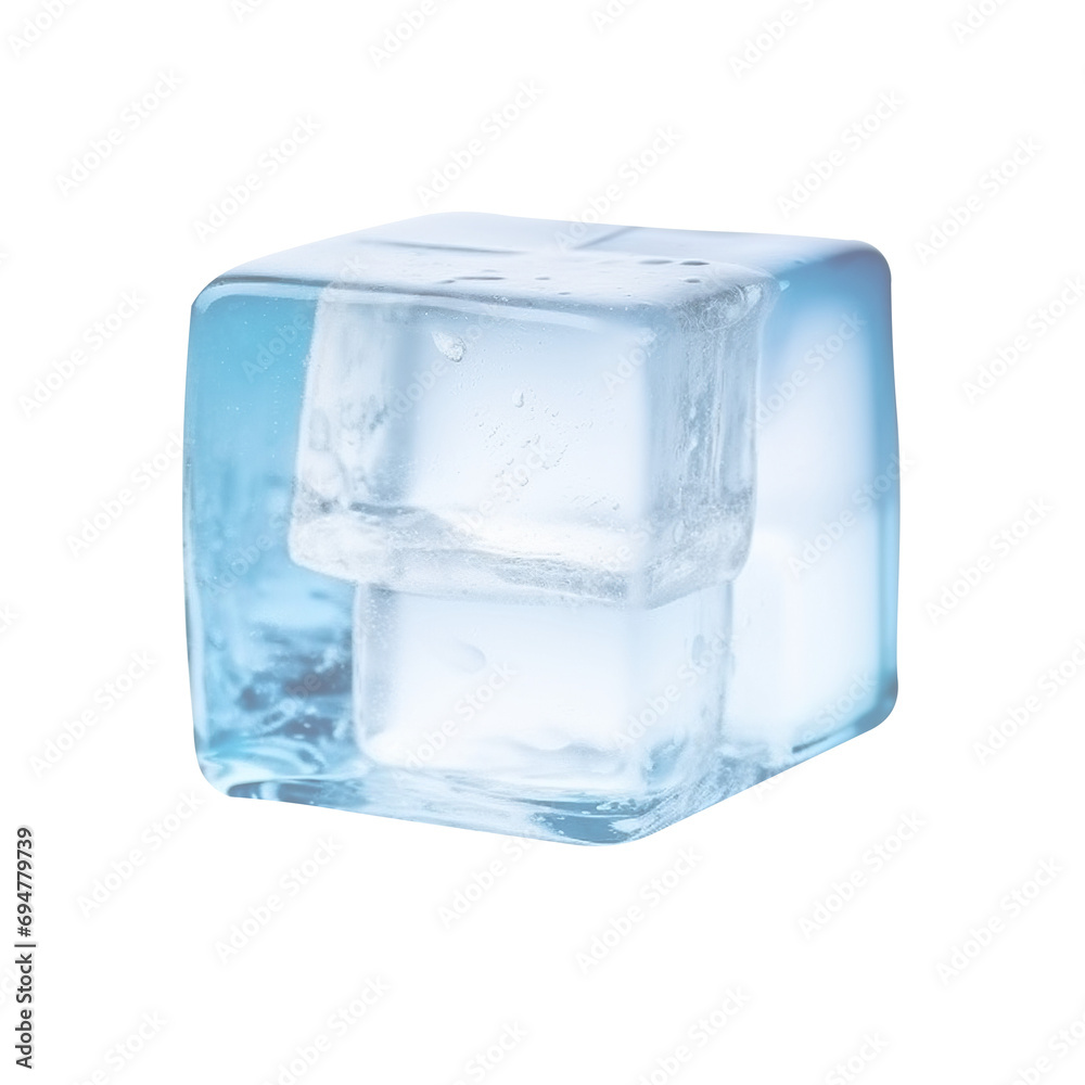 Fresh Ice Cube Isolated On transparent Background Fresh Ice Cube Isolated On transparent Background