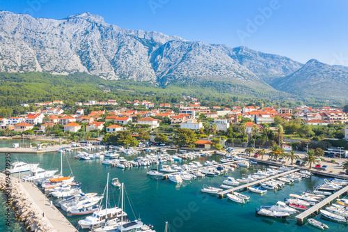 Town of Orebic on Peljesac peninsula view, Dalmatia, Croatia photo