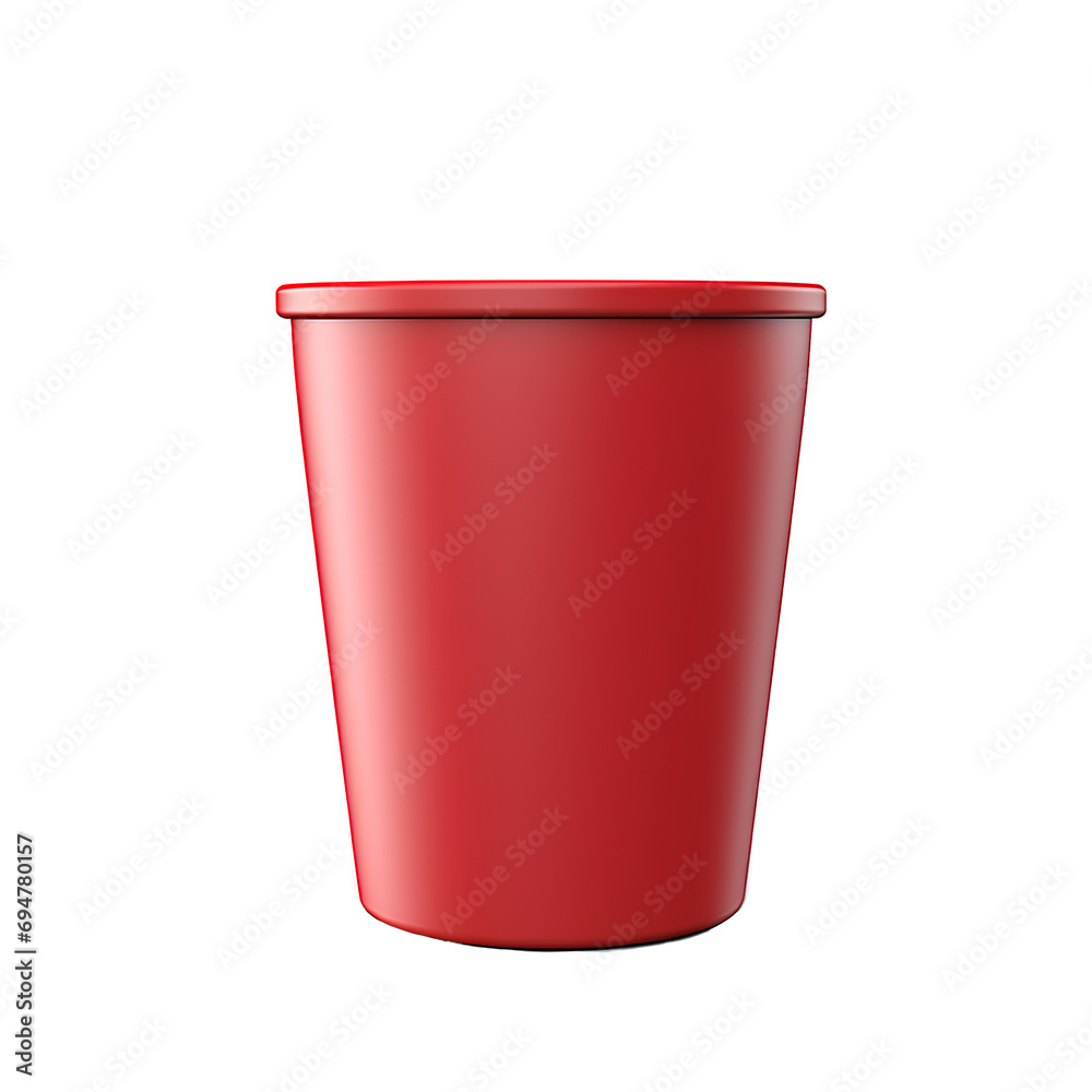 Red cup, isolated on transparent background, PNG, 300 DPI Red cup, isolated on transparent background, PNG, 300 DPI