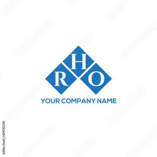 HRO letter logo design on white background. HRO creative initials letter logo concept. HRO letter design.
 photo