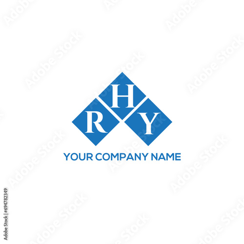 HRY letter logo design on white background. HRY creative initials letter logo concept. HRY letter design.
