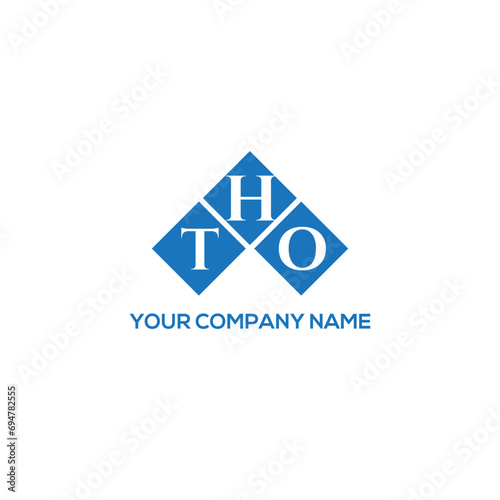 HTO letter logo design on white background. HTO creative initials letter logo concept. HTO letter design.
 photo