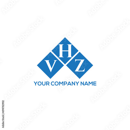 HVZ letter logo design on white background. HVZ creative initials letter logo concept. HVZ letter design.
 photo