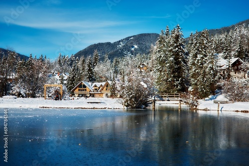 Foto view on lake in Krajska Gora