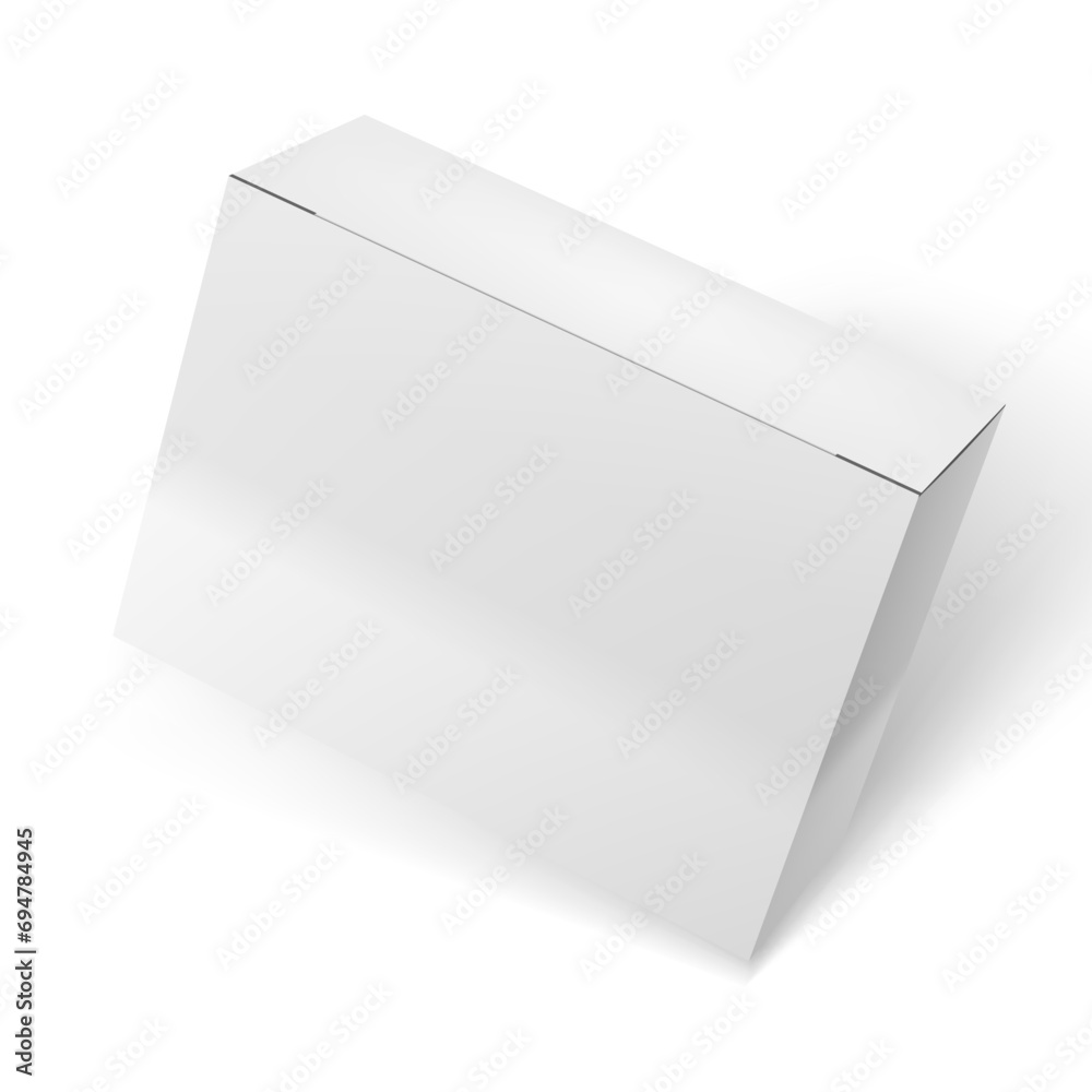 3D White Box Blank Packaging Box Fly