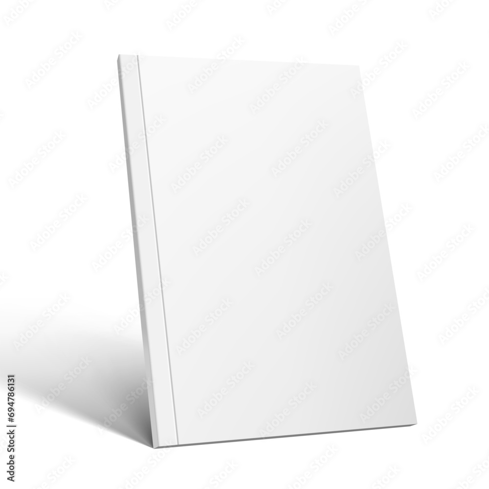 Clear Magazine Cover Template Isolated On White