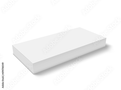3D Cardboard Box Isolated On White Background