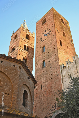 Albenga, il Battistero Paleocristiano e torre San Michele - Liguria photo