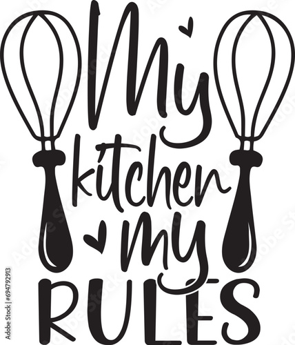 Fotografia, Obraz My Kitchen My Rules