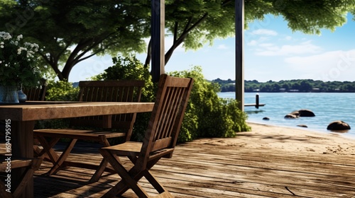 lounge chairs on the beach