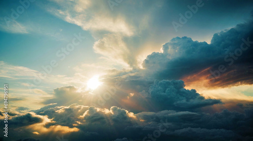 Sunlight Bursting Through Majestic Clouds