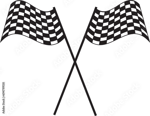 Checkered falg racing flag finishing flag eps vector