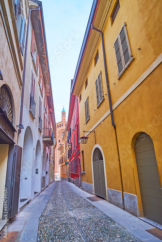 The old Via Janello Torriani, Cremona, Italy photo