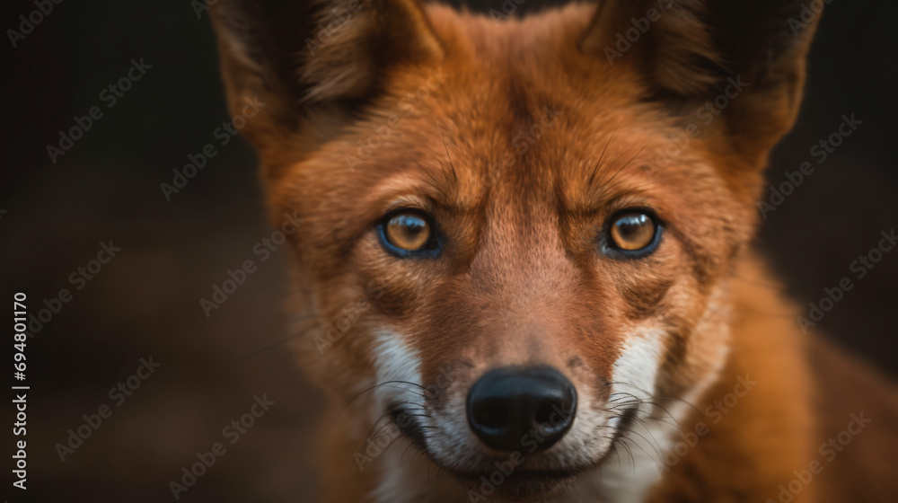 the playful eyes of a dhole