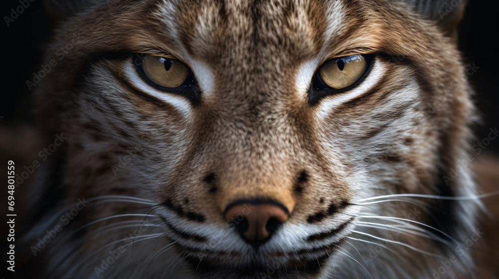 hyperrealistic photo capturing the fierce eyes of a wild lynx hyperrealistic photo capturing the fierce eyes of a wild lynx