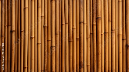 Bamboo wooden tubes fence texture background wood wall