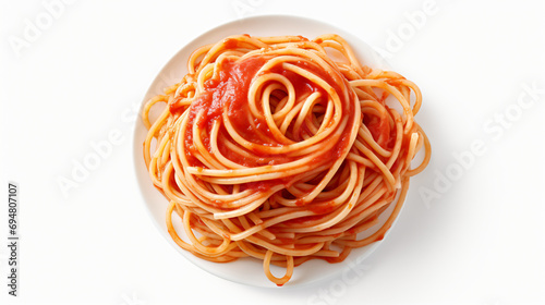 Spaghetti Illustration on White Background