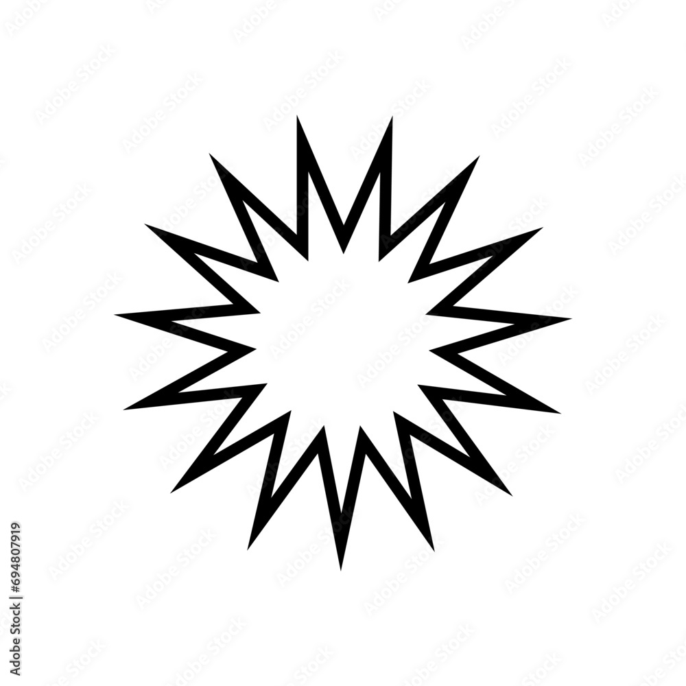Sunburst icons vector. Starburst badges symbol. Price sticker illustration sign. Design elements for promo, adds and offers. Sunburst icons vector. Starburst badges symbol. Price sticker illustration sign. Design elements for promo, adds and offers.