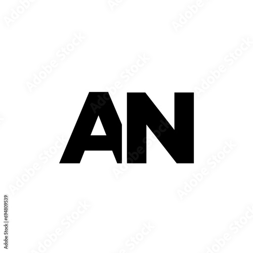 Free Download Letter A and N, AN logo design template. Minimal monogram initial based logotype. - GFXLoad