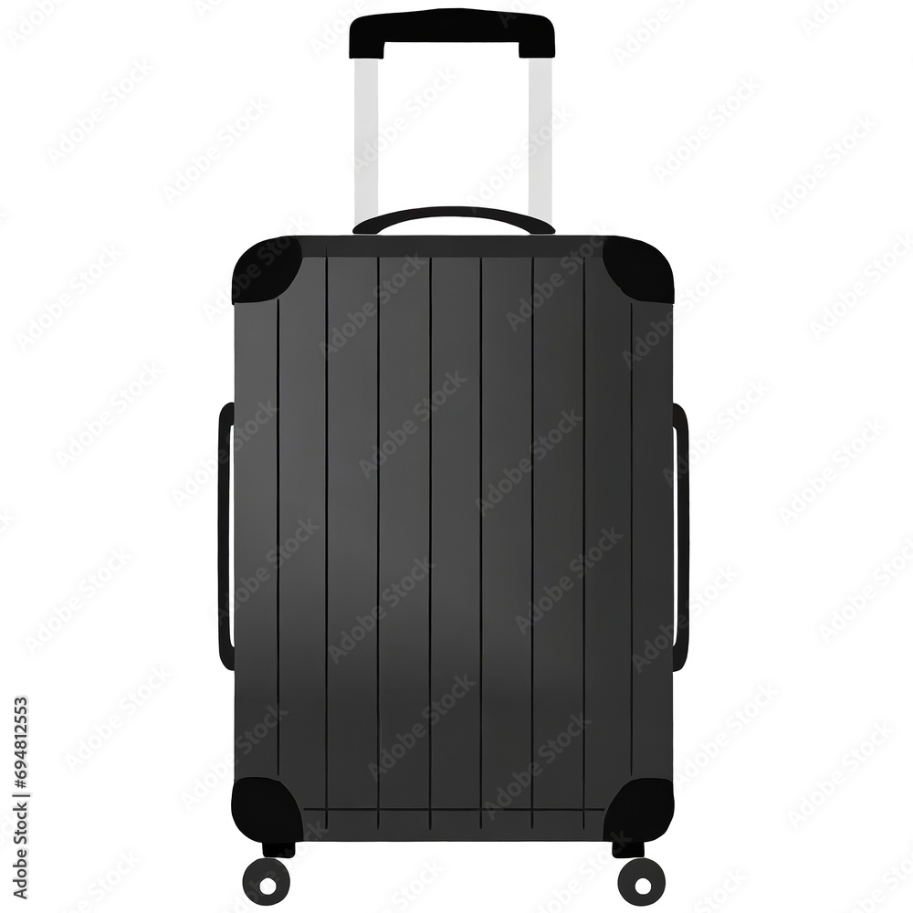 black suitcase isolated on white black suitcase isolated on white