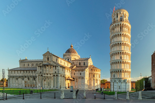 Santa Maria Assunta Cathedral and Leaning Tower of Pisa, Piazza dei Miracoil, Pisa, Tuscany, Italy photo