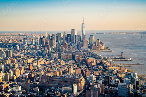 New York Skyline as seen from The Edge, Hudson Yards, Manhattan, New York City, USA photo