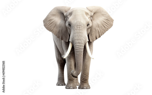 Curious Elephant Illustration On Transparent Background