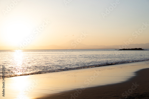 sunset on the beach