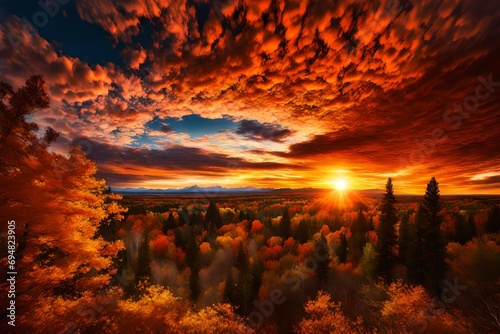 Spectacular Autumn Sunset, Incredible Clouds